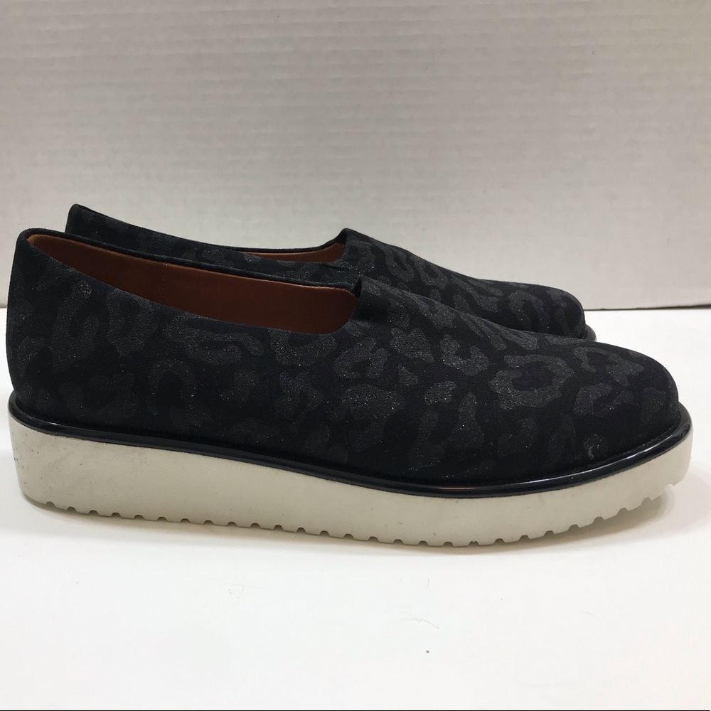 LDP animal print leather slip on